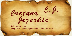 Cvetana Jezerkić vizit kartica
